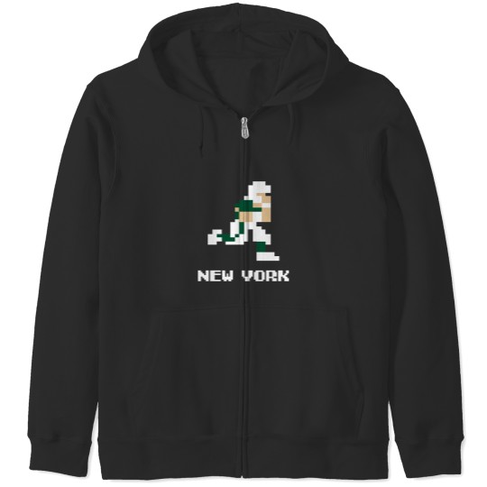 Discover 8 bit New York Football Zip Hoodies