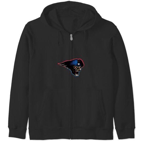 Discover Zombie Patriot1 Zip Hoodies