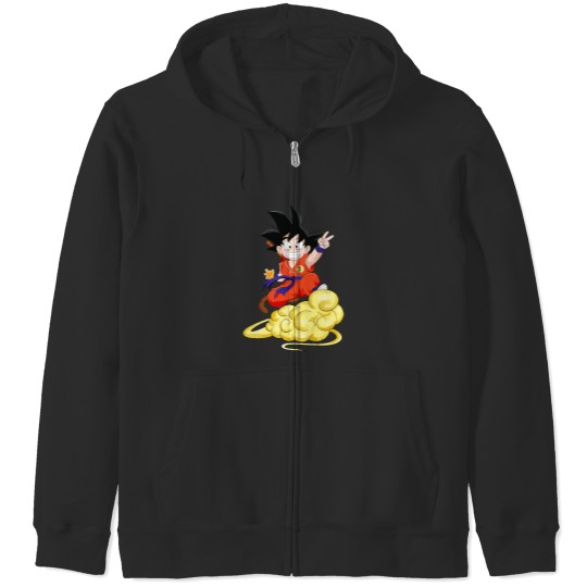 Discover Young Goku Zip Hoodies