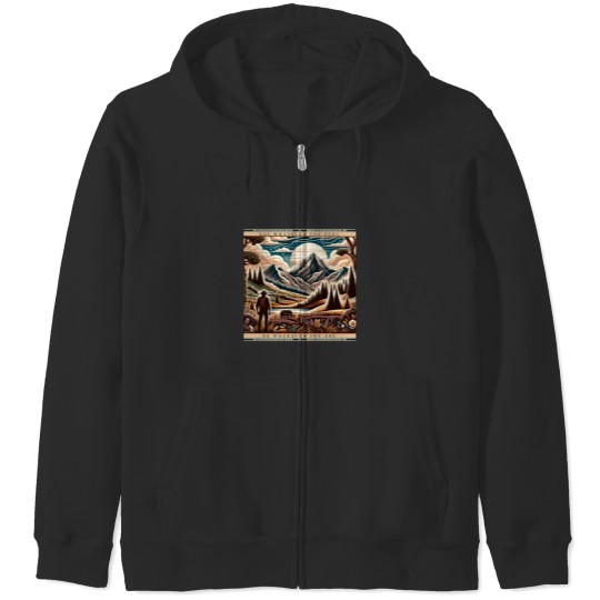 Discover Farmer in Mountain Range, Say Whatever You Feel Active Zip Hoodies