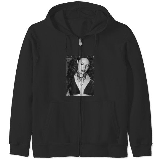 Discover aaliyah photo with logo t Zip Hoodies