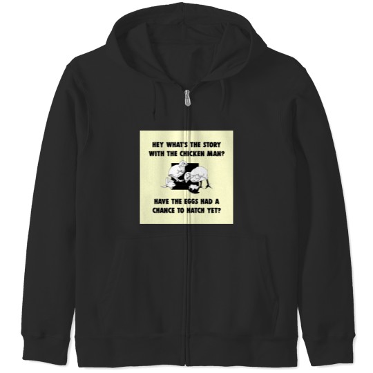 Discover Chicken Man Zip Hoodies