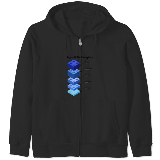 Discover Layers Of The Atmosphere Layers Of The Atmosphere Zip Hoodies
