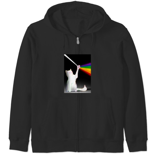 Discover The Dark Side of the Cat Zip Hoodies