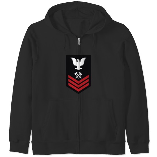 Discover HT1 Hull Maintenance Technician First Class Zip Hoodies