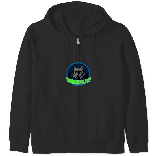 Discover Minesota Timberwolves Sticker Zip Hoodies