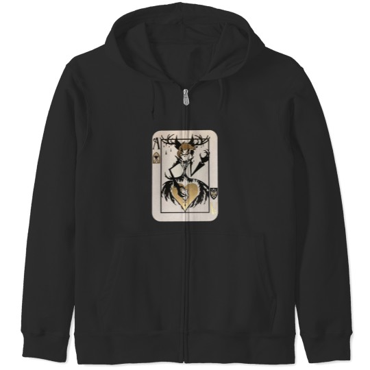 Discover Alastor AcePlaying Card Zip Hoodies