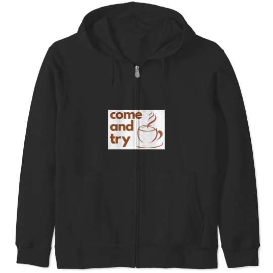 Discover My Coffee Sticker Zip Hoodies