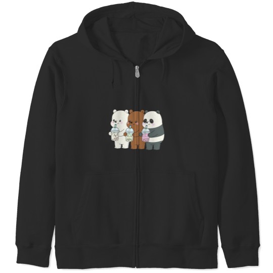 Discover We Bare Bears Active Zip Hoodies