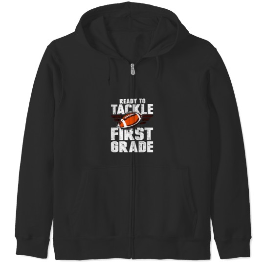 Discover Proud Mom Of A Football Senior Zip Hoodies