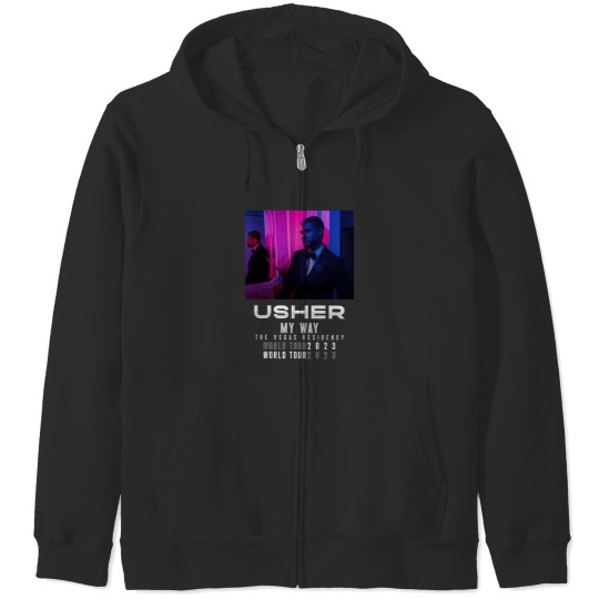 Discover Usher My Way Tour Zip Hoodies