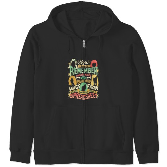 Discover Your mother keeps a spreadsheet Zip Hoodies