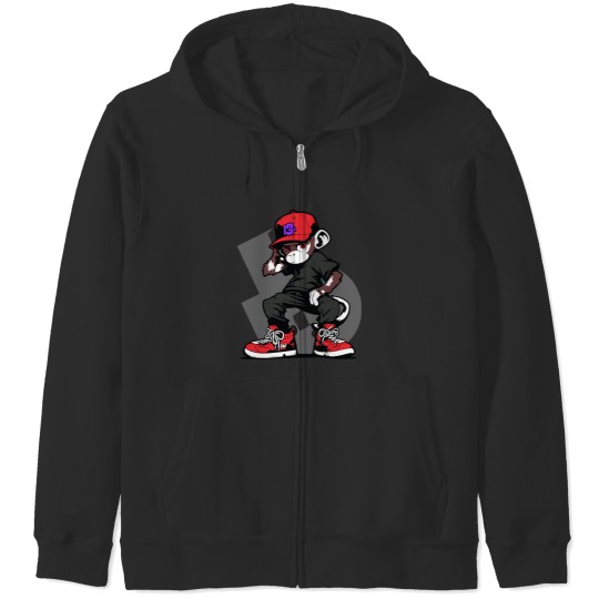 Discover Monkeys are smart and agile animals Zip Hoodies