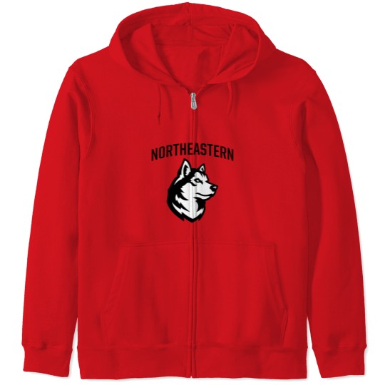 Discover Northeastern University (NU, NEU) Huskies Zip Hoodies