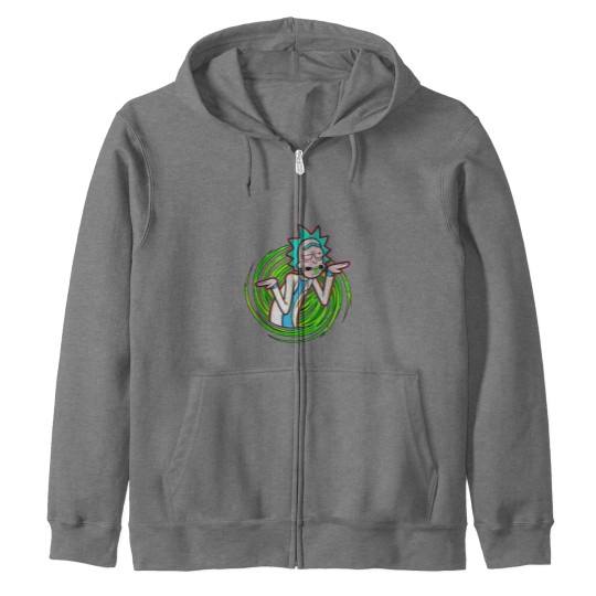 Discover r sanche Chilling Rick And Rickandmorty Heartbeat Zip Hoodies