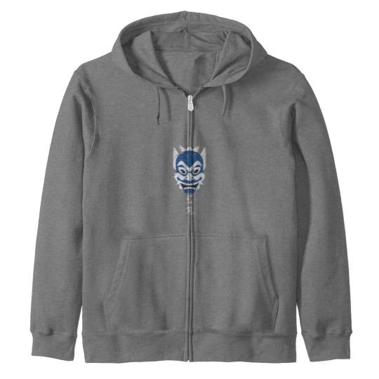 Discover Zuko Blue Spirit Mask Airbender Zip Hoodies