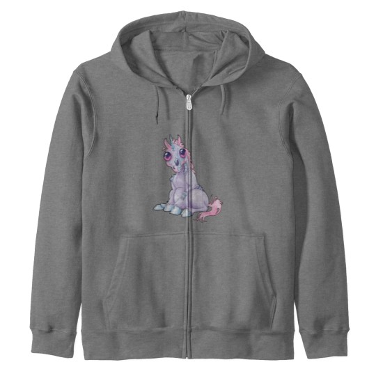 Discover Zombie Unicon Cute Unicon Zip Hoodies