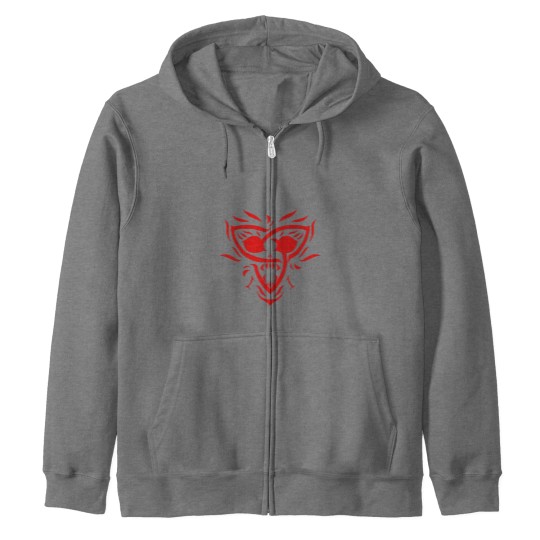 Discover Celtic knot Triquetra Skull Zip Hoodies