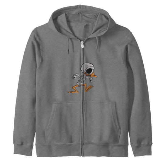 Discover Skeletons Duck Zip Hoodies
