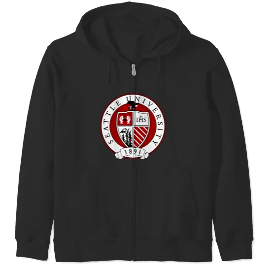 Discover Seattle University since 1891 logo Zip Hoodies