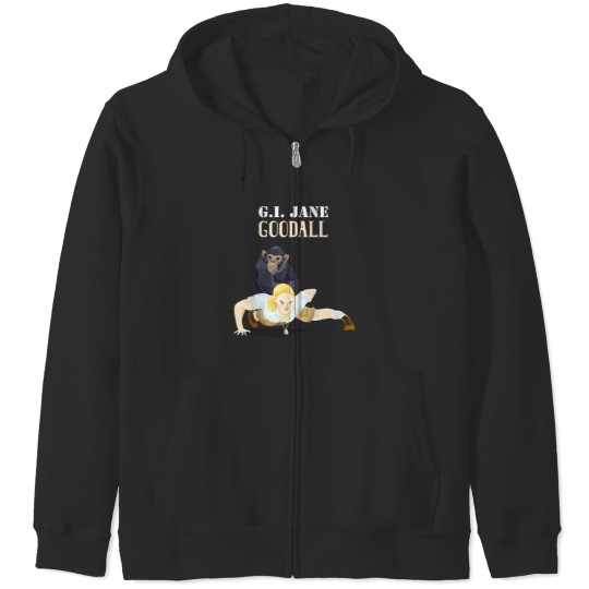 Discover GI Jane Goodall Zip Hoodies