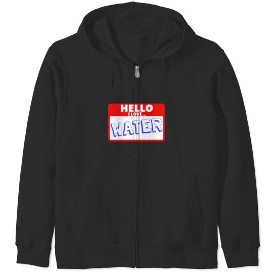 Discover Water Sticker Zip Hoodies