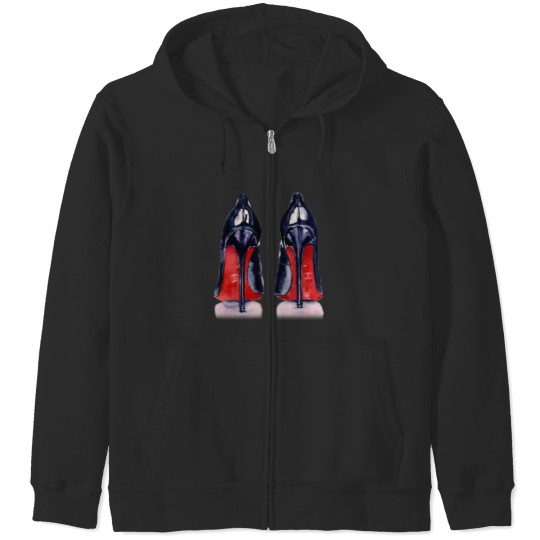 Discover Cristian Red Bottom Ss Zip Hoodies