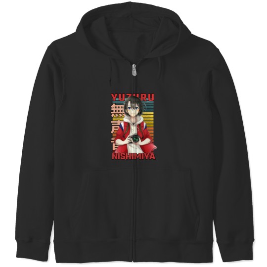 Discover Yuzuru Nishimiya A Silent Yuzuru Nishimiya A Silent Voice Eiga Koe no Katachi Anime Design  C Zip Hoodies