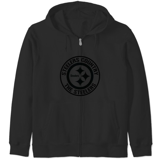 Discover steelerscountry transparent logo Zip Hoodies