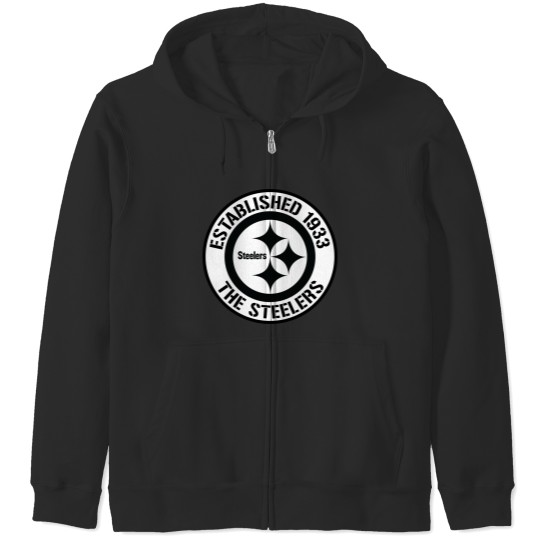 Discover established 1993 thesteelers logo bw Zip Hoodies
