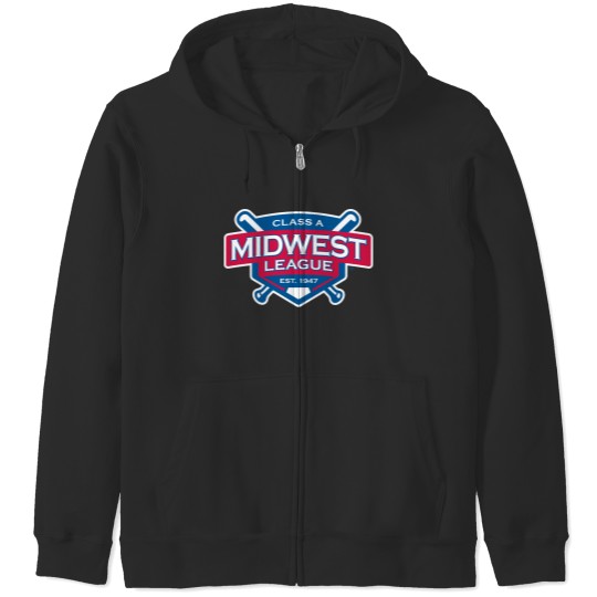 Discover class a midwest league established 1947 Zip Hoodies