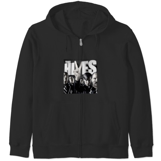 Discover The Hives - The Black And White Album Zip Hoodies