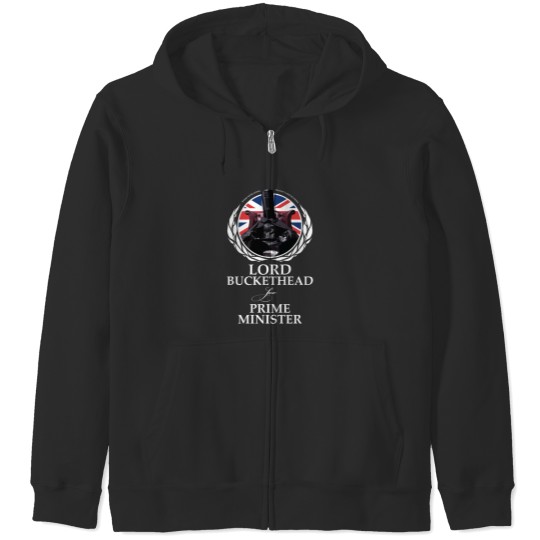 Discover Lord Buckethead For Prime Minister Zip Hoodies