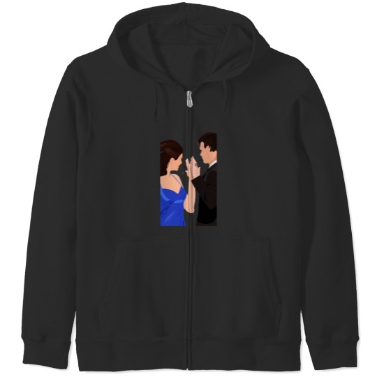 Discover Damon and Elena Zip Hoodies