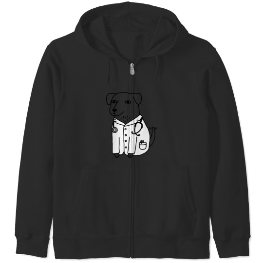 Discover Funny Dogtor Zip Hoodies