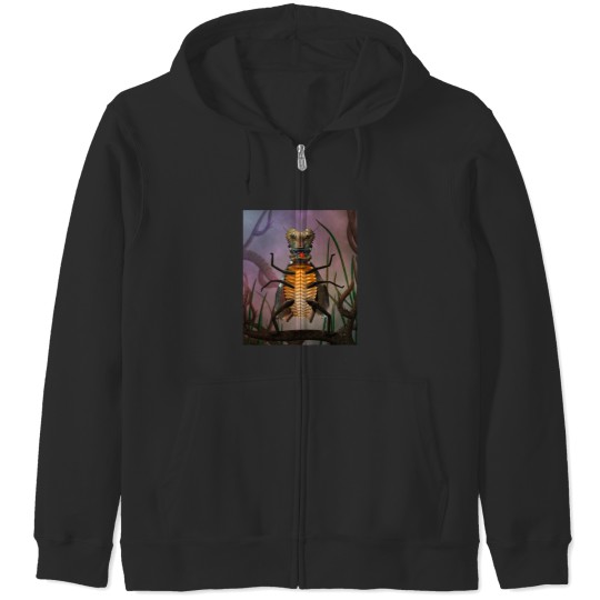 Discover Ugly but Happy Sticker Zip Hoodies