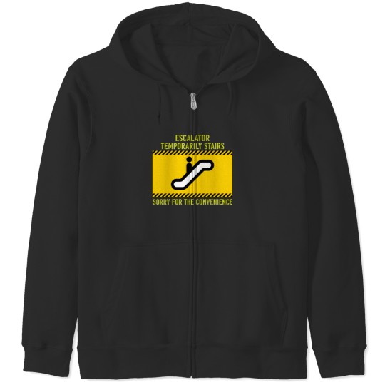 Discover Temporarily Stairs Zip Hoodies