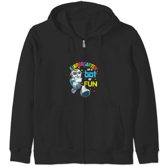 Discover Kids Back to School Kindergarten Cool Robot 4393 Zip Hoodies