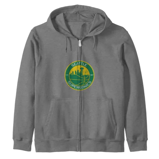 Discover Supersonics Seattle Zip Hoodies