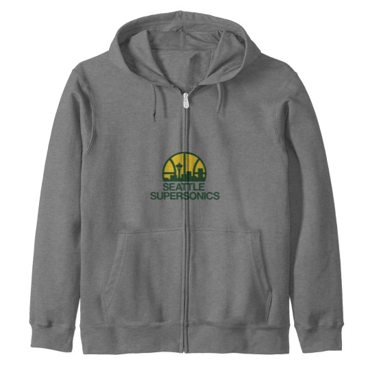 Discover Supersonics Seattle Zip Hoodies