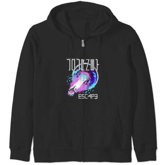 Discover Journey Rock Band Escape Album Cover Adult Short Sleeve Zip Hoodie Graphic Tee