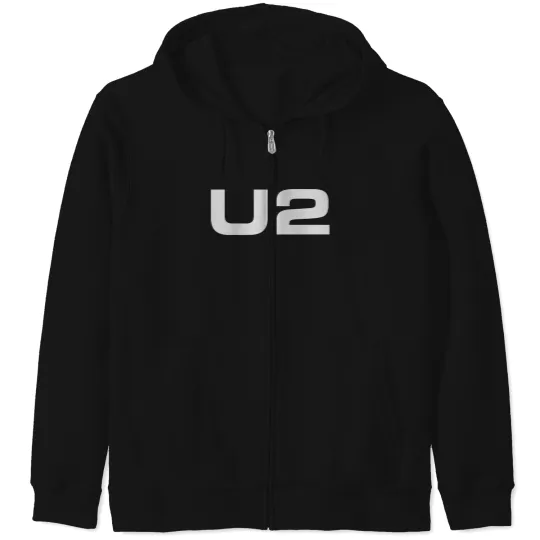 Discover U2 Logo Zip Hoodies