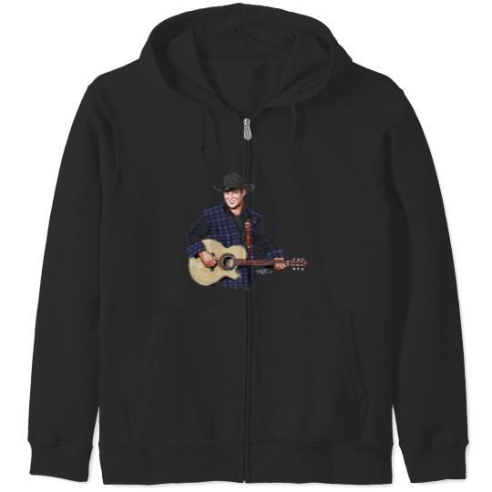 Discover John Michael Montgomery - An illustration by Paul Cemmick - John Michael Montgomery - Zip Hoodies
