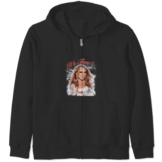 Discover Mariah Carey It's Time Zip Hoodies, Mariah Carey Merry