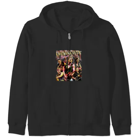 Discover Bruce Springsteen Graphic Bruce Springsteen Zip Hoodies