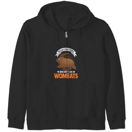 Discover Wombat Australian Wombat Zip Hoodies
