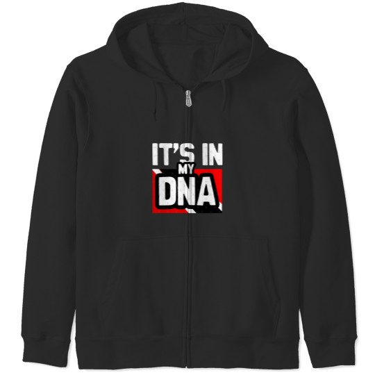 Discover Trinidad And Tobago DNA Fingerprint-Trini To De Bone (3) Zip Hoodies