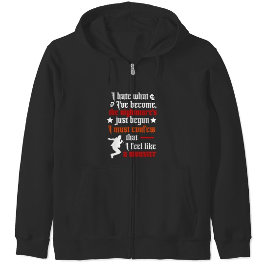 Discover Monster - Skillet Lyrics typography Zip Hoodies