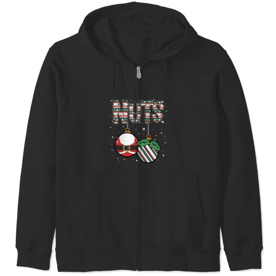 Discover Chest Nuts Christmas Couples Matching Funny Chest And Nuts Christmas Couples Matching Pajamas Zip Hoodies