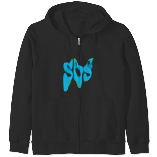 Discover S.Z.A SOS Text Zip Hoodie